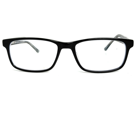 Lenton and Rusby LR4001 Eyeglasses Men Black Rectangle 55mm H18518 - Picture 1 of 7